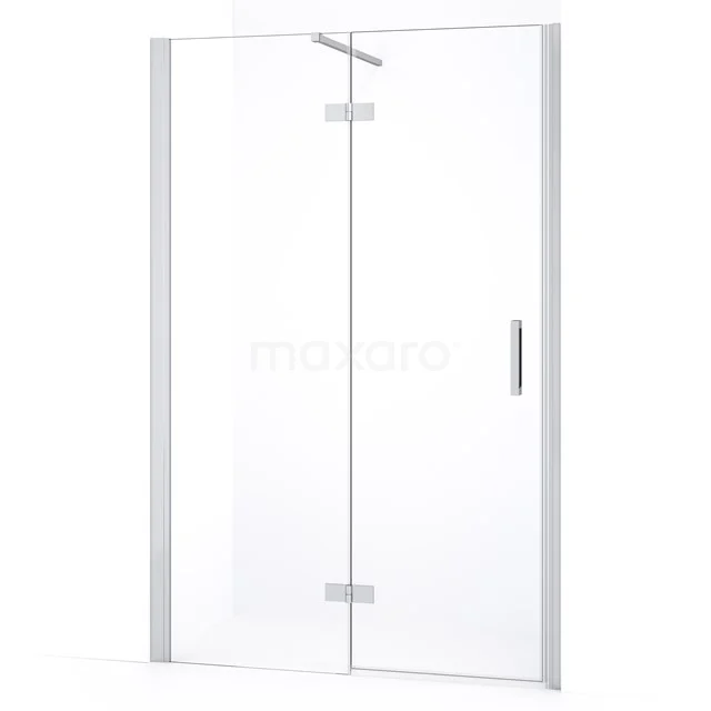 Diamond Shower door | 110 cm Chrome Clear glass Pivot door DDB21652130C