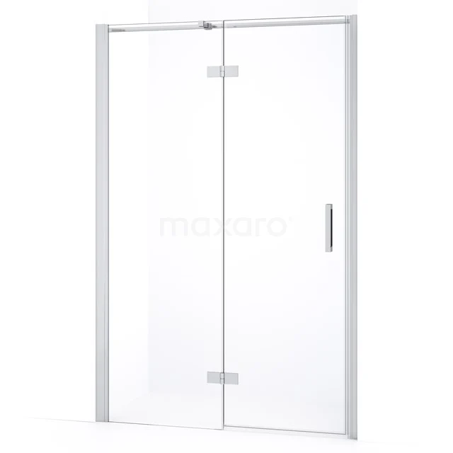 Diamond Shower door | 110 cm Chrome Clear glass Pivot door DDB21652330C