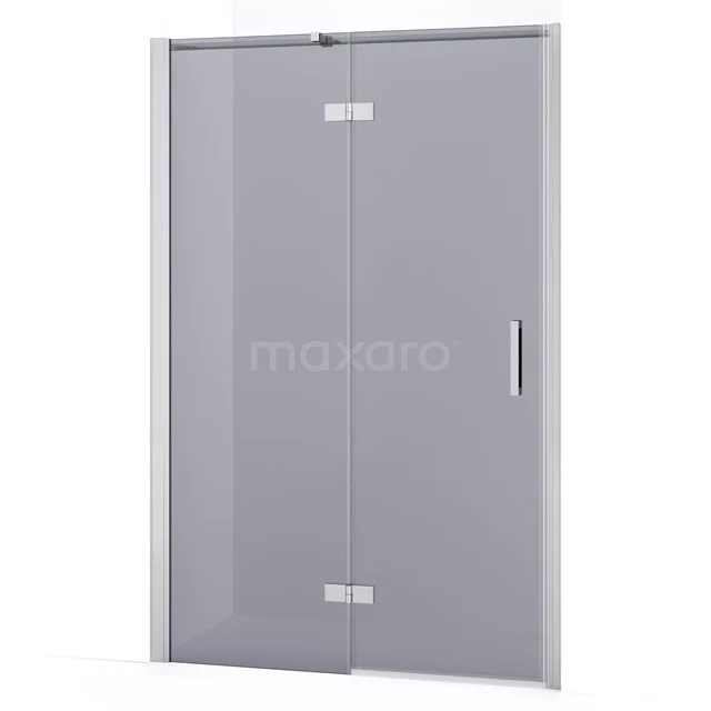 Diamond Shower door | 110 cm Chrome Smoke glass Pivot door DDB21652331C