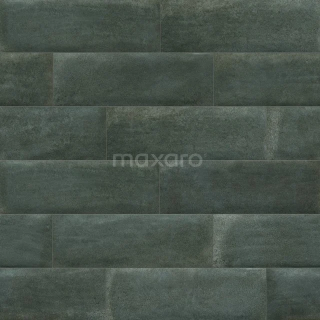 Wandfliese Ripple Moss 10x30cm Akzent Grün Nicht rektifiziert 507-030104