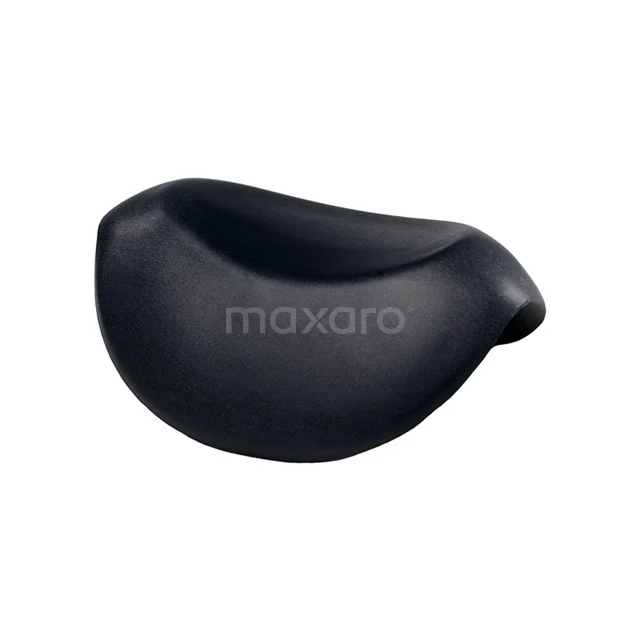 Schwarze Seifenschale, organische Form, modernes Design, ideal für Badezimmerzubehör, hergestellt aus hochwertiger Keramik.