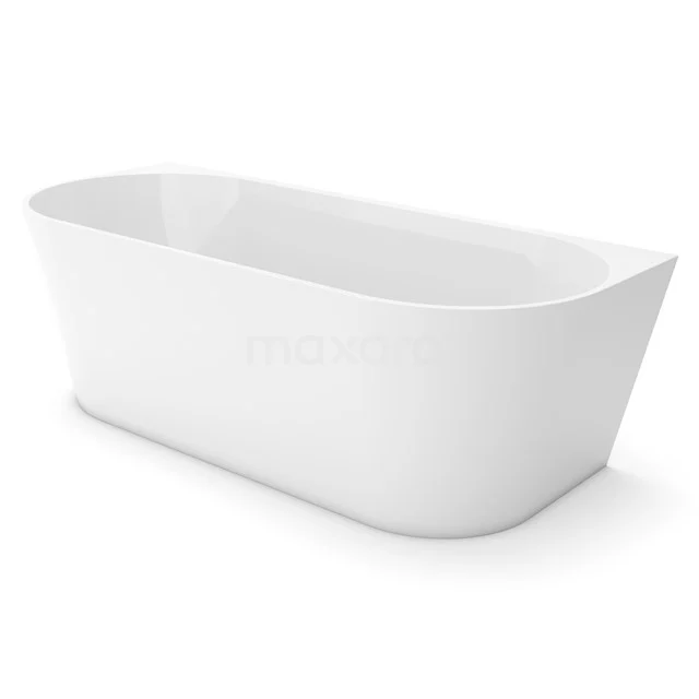 Semi-freestanding Bath Pratico 170x75cm Acrylic Gloss White VSA101