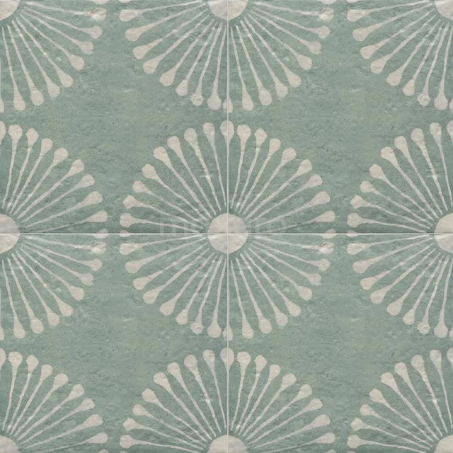 Fliesenmuster, Bodenfliese/Wandfliese, Bloom Green 502-0301TS