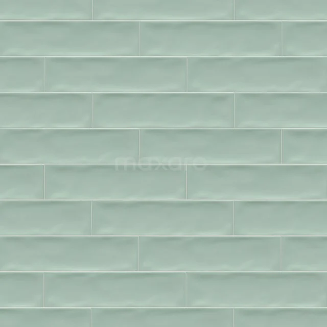 Wall tile Dolce Pastel Green Gloss 6.5x25cm Accent Green Non Rectified 507-040108