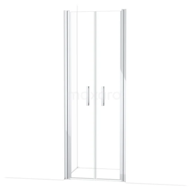 Diamond Duschtür | 80 cm Chrom Klarglas Pendeltür DDE1040410CN