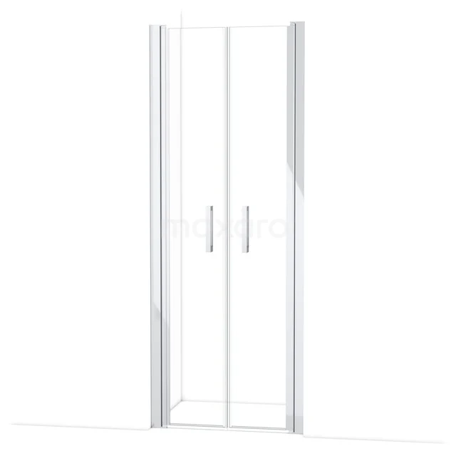 Diamond Duschtür | 80 cm Chrom Klarglas Pendeltür DDE10404110CN