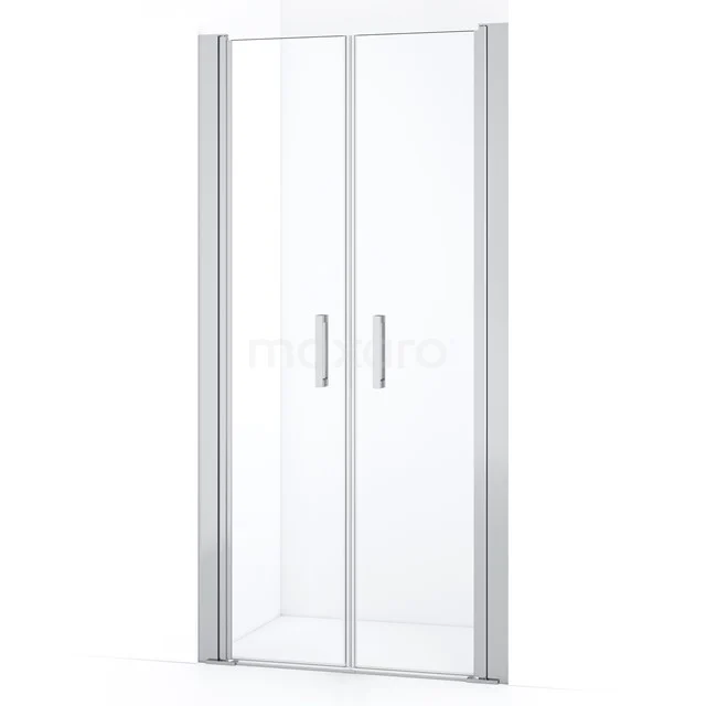 Diamond Shower door | 90 cm Chrome Clear glass Bi-fold door DDE10404210CN