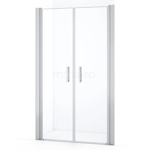 Diamond Shower door | 110 cm Chrome Clear glass Bi-fold door DDE10505210CN
