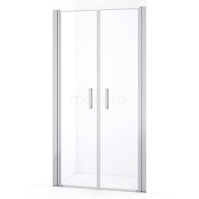 Diamond Shower door | 90 cm Chrome Clear glass Bi-fold door DDE1045045110CN