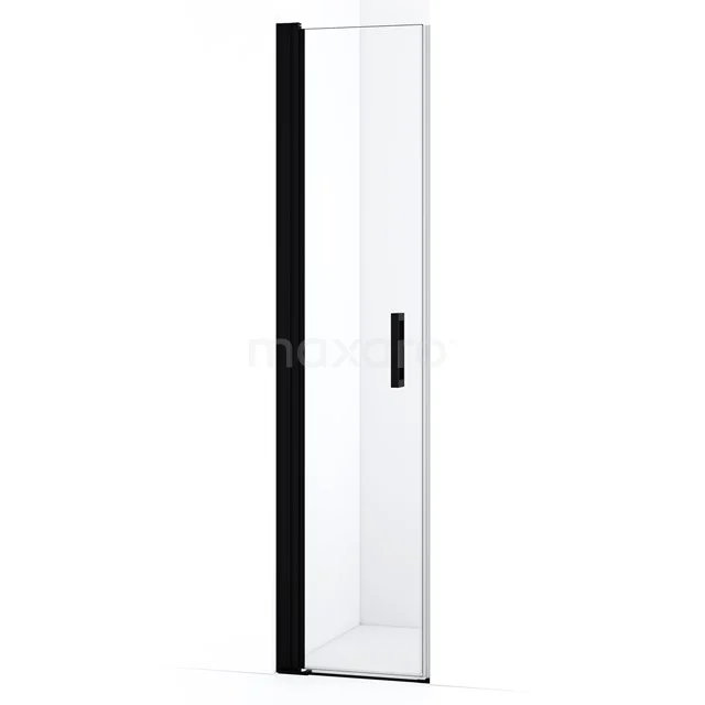 Diamond Shower door | 40 cm Matte black Clear glass Pivot door DDA10410MBN
