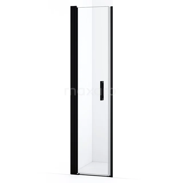 Diamond Shower door | 45 cm Matte black Clear glass Pivot door DDA10420MBN