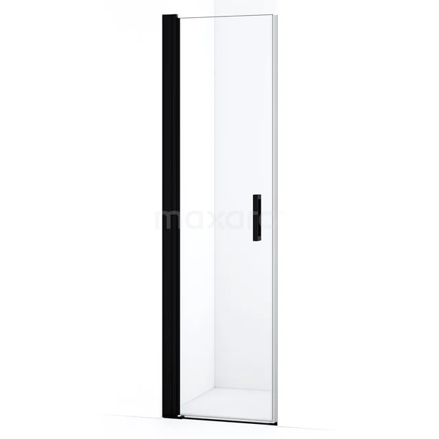 Diamond Shower door | 50 cm Matte black Clear glass Pivot door DDA10510MBN