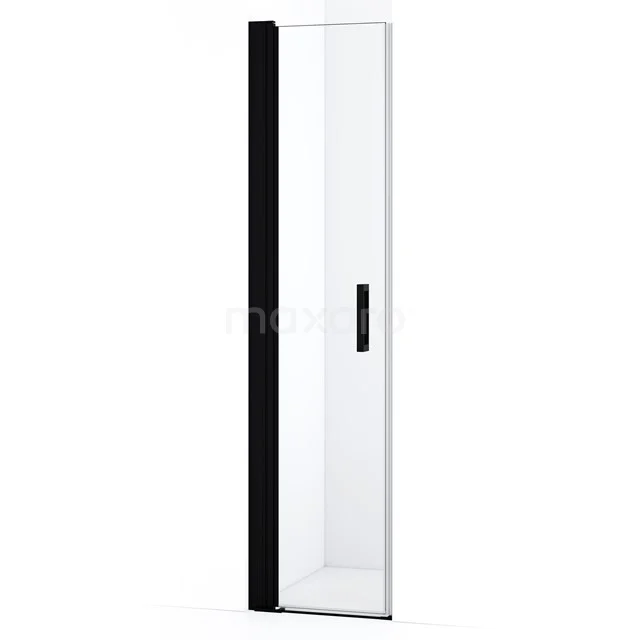 Diamond Shower door | 45 cm Matte black Clear glass Pivot door DDA104110MBN