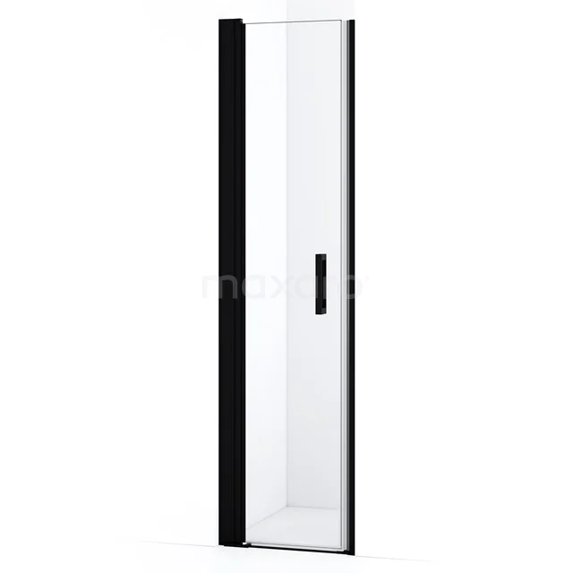 Diamond Shower door | 45 cm Matte black Clear glass Pivot door DDA104120MBN