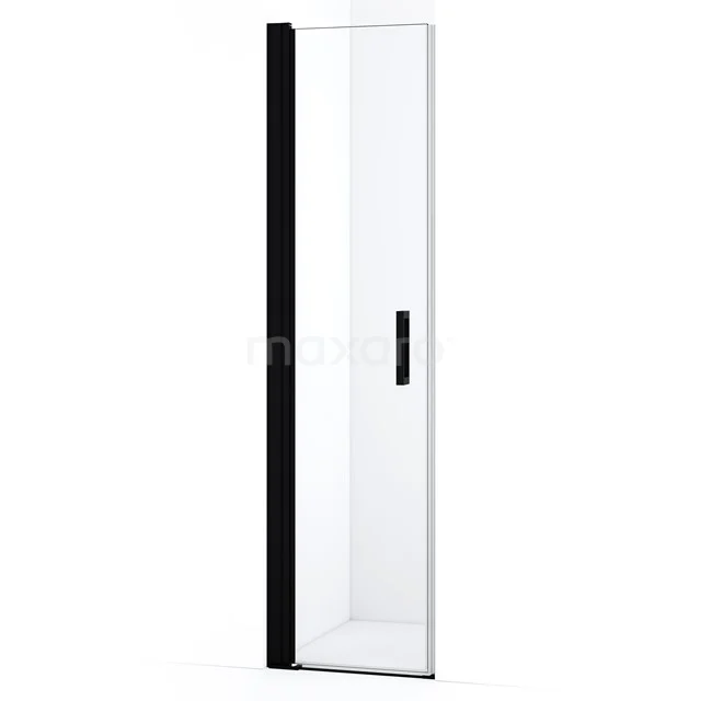 Diamond Shower door | 45 cm Matte black Clear glass Pivot door DDA104510MBN