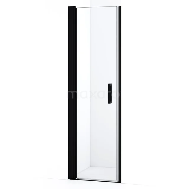 Diamond Shower door | 55 cm Matte black Clear glass Pivot door DDA105120MBN