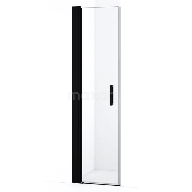 Diamond Shower door | 55 cm Matte black Clear glass Pivot door DDA1045210MBN