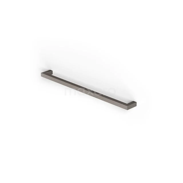 Matt Schwarz Handtuchhalter, rechteckiges Design, Badezimmeraccessoire aus Edelstahl, ideal für einen modernen Badezimmerstil.