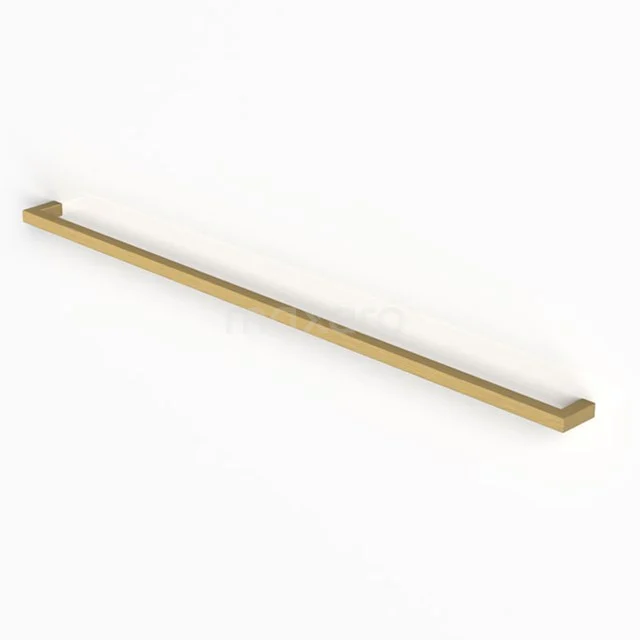 Gold Handtuchhalter, schlankes Design, für moderne Bäder. Hergestellt aus hochwertigen Metallen, perfekt für stilvolle Badezimmerdekoration.