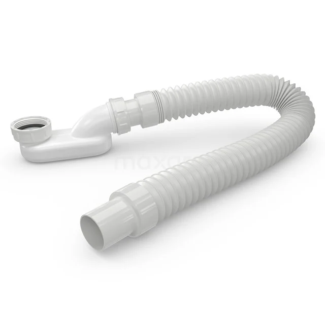 Siphon & Ablaufschlauch Freistehende Badewanne Weiß SVB01S