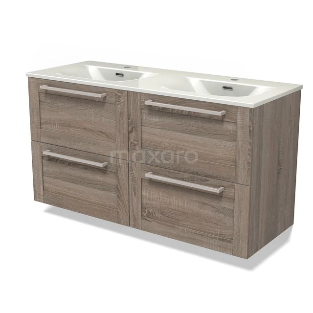 Modulo Vanity units with basin | 120 cm Oak Frame front Ceramic 4 drawers BMW18-01299