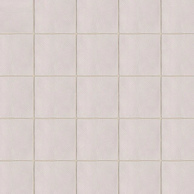 Wandfliese Artisan Blanc 13x13cm Dekor Weiß Nicht-Rectified 502-110101