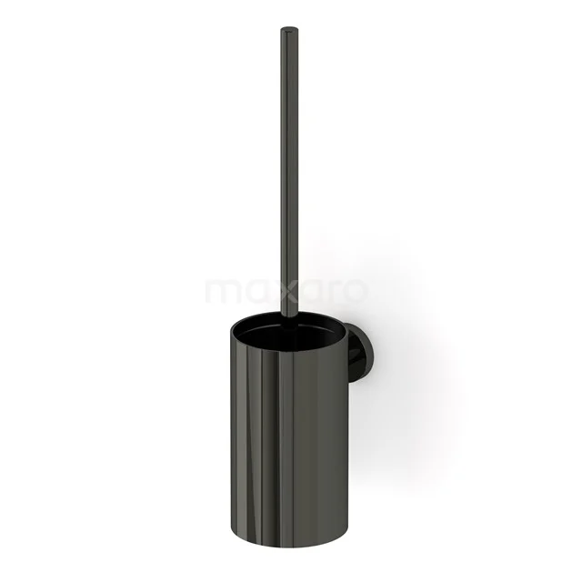 WC Borstel Radius Black Chrome Hangend Zwart Chroom 150-1203BC