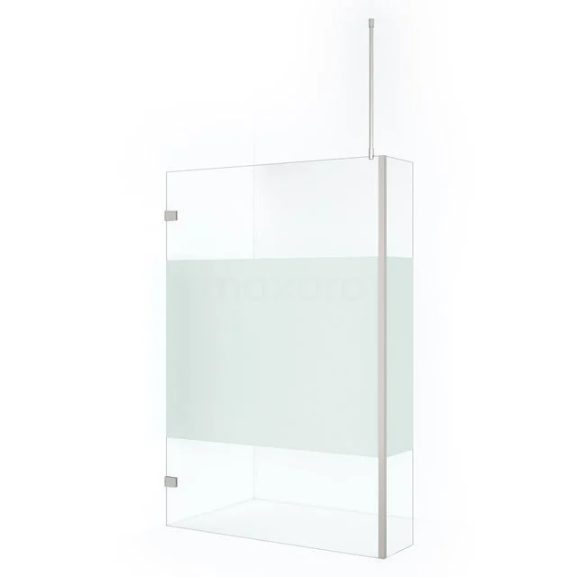 Diamond begehbare Dusche | 120 cm Edelstahl  Feste Wand mit Seitenwand IDC1203723BRN