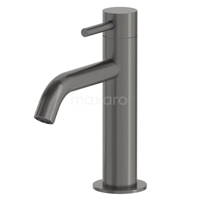 Radius Waschtischarmatur Aufputz | Schwarzes Metall | Kaltwasserarmatur (für Gäste-WC) 55.004.434ZM