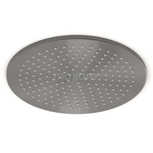 Regendusche Radius Schwarz Stahl, 30cm Duschkopf, Schwarzes Metall 99.200.400ZM