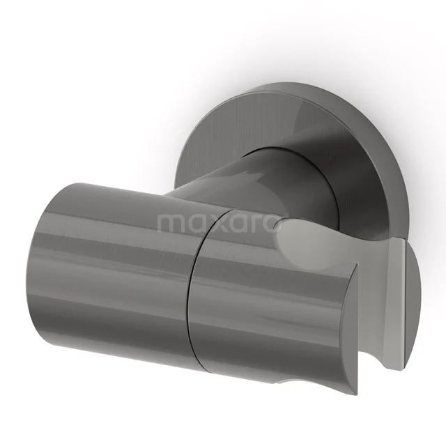 Handbrausehalter Radius Schwarz, Wandbefestigung, Schwarzes Metall 55.156.700ZMN