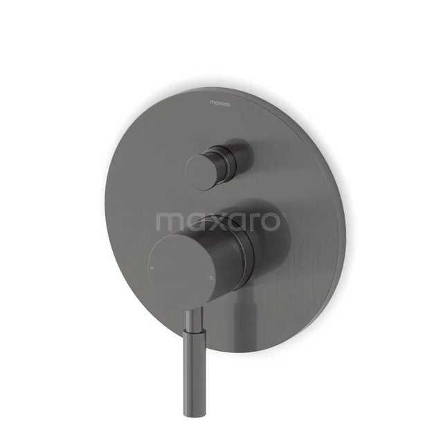 Unterputz Duscharmatur Radius Schwarz Stahl, Einhebelmischer, Schwarzes Metall 55.151.101ZMNS Unterputz Duscharmatur Radius Schwarz Stahl, Einhebelmischer, Schwarzes Metall 55.151.101ZMNS