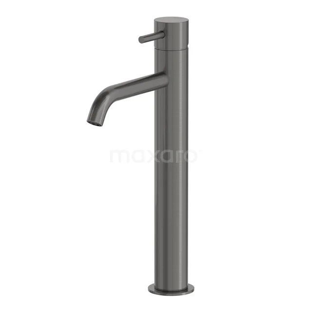 High Basin tap Radius Black Steel, Single lever mixer tap, Black metal 55.003.581ZM