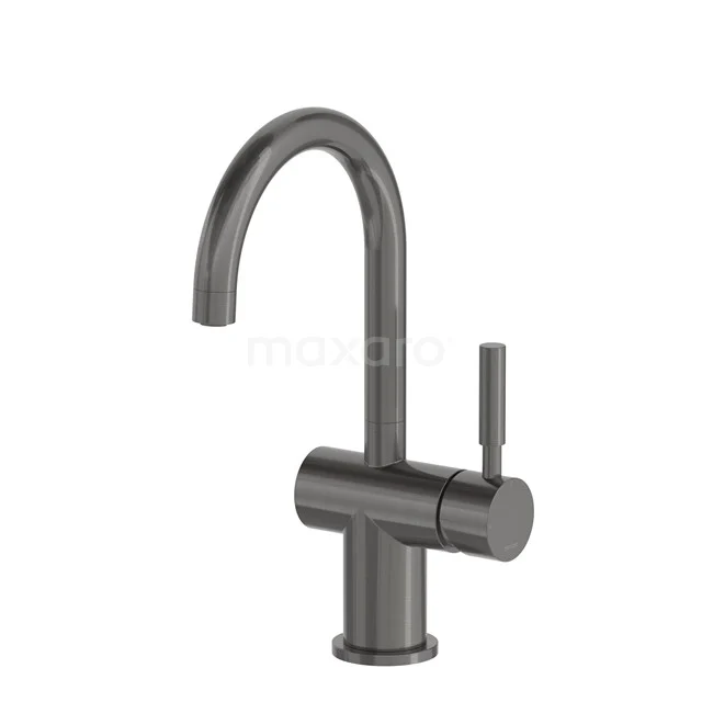 Basin tap Radius Black Steel, Single lever mixer tap, Black metal 55.003.551ZM