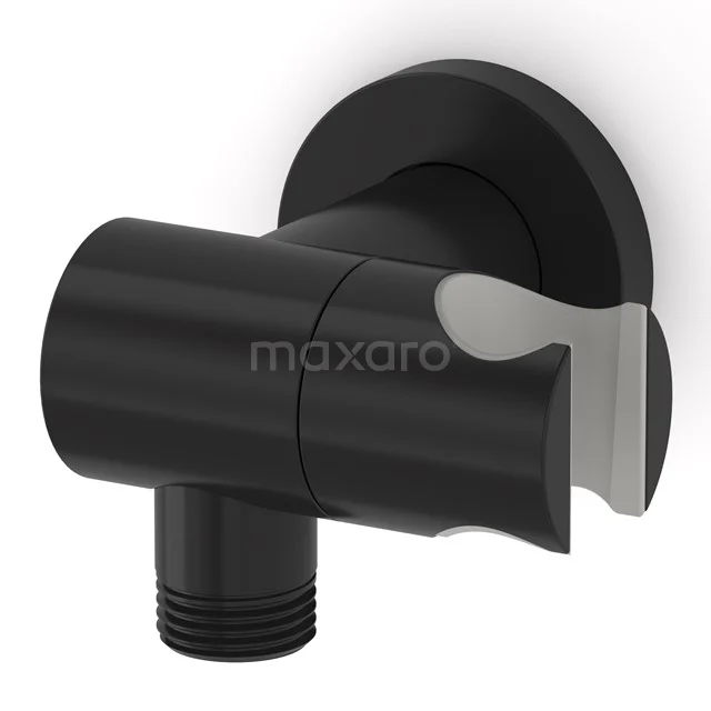 Handbrausehalter Radius Schwarz, Wandmontage, verstellbar, Schwarz 55.156.800MBN