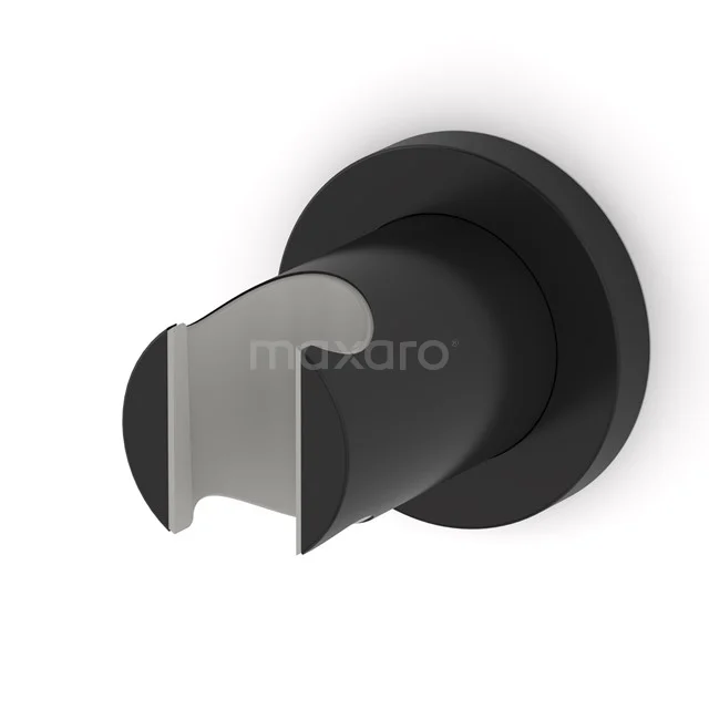 Handbrausehalter Radius Schwarz, Wandmontage, Schwarz 55.156.100MB