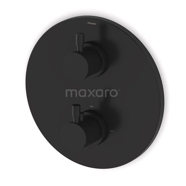 Unterputz Duscharmatur Radius Schwarz, Thermostatisch, Schwarz 55.152.512MBNS