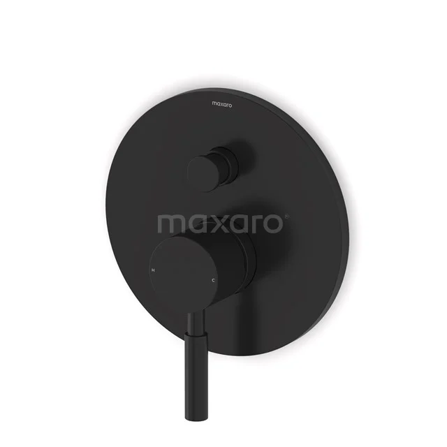 Unterputz Duscharmatur Radius Schwarz, Einhebelmischer, Schwarz 55.151.101MBNS