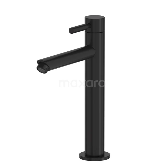 Radius Hohe Waschtischarmatur Aufputz | Schwarz | Kaltwasserarmatur (für Gäste-WC) 55.004.414MB