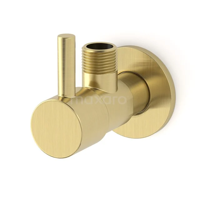 Corner stopcock Radius, Wall-mounted, Light gold 99.300.004LG