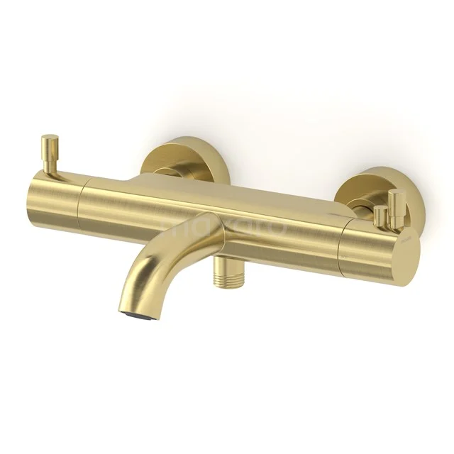 Radius Aufputz Badewannenarmatur | Light Gold | Thermostatisch 55.100.402LG