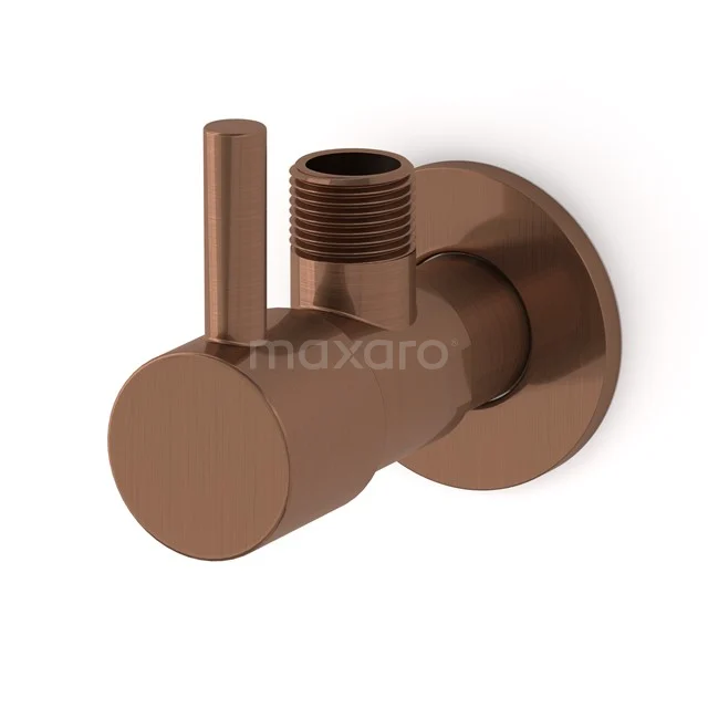 Eckabsperrhahn Radius Kupfer, Wandbefestigung, Kupfer 99.300.004KP
