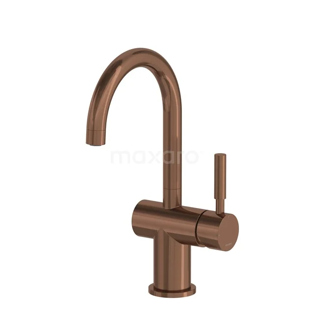 Radius Waschbeckenarmatur Aufputz | Kupfer | Einhebel-Mischbatterie 55.003.551KP