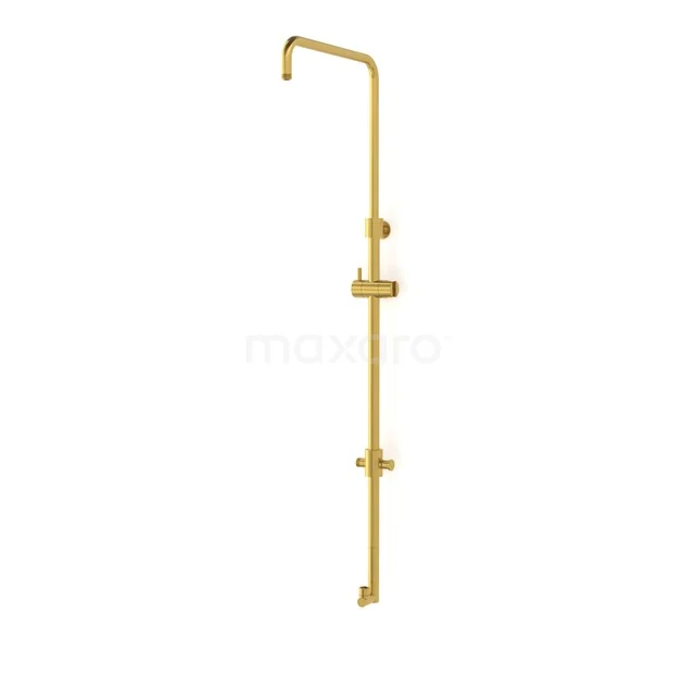 Douchestang voor Opbouw Regendoucheset Radius Gold, met Verstelbare Handdouchehouder, Goud 55.107.300GG