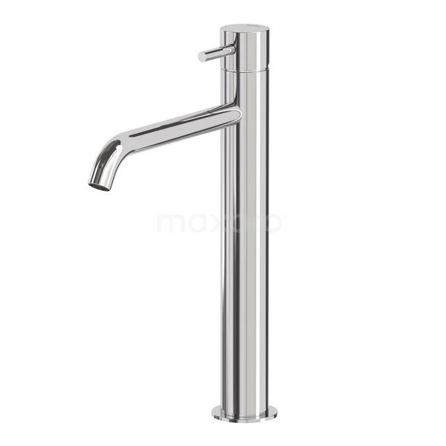 Hoge Wastafelkraan Radius Chrome, Eéngreeps Mengkraan, Verlengde Uitloop, Chroom 55.003.591