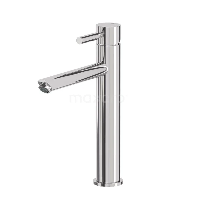 Hoge Wastafelkraan Radius Chrome, Eéngreeps Mengkraan, Verlengde Uitloop, Chroom 55.003.541