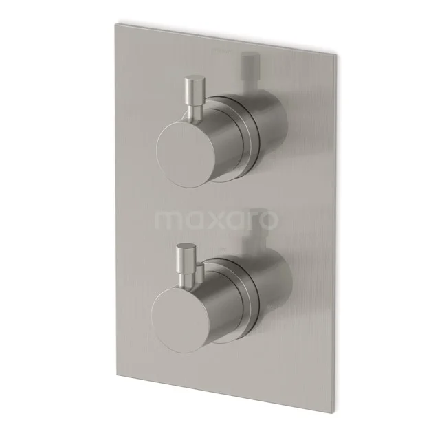 Built-in Shower valve Radius Steel, Thermostatic, Stainless steel 55.152.502BRNS