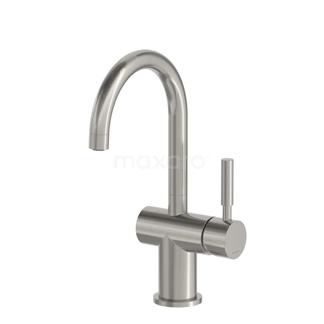 Radius Waschbeckenarmatur Aufputz | Edelstahl | Mischbatterie Einhebelmischer 55.003.551BR