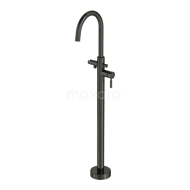 Freestanding bath tap without Handheld shower Radius Black chrome, Single lever mixer tap, Black chrome 55.200.051BCN