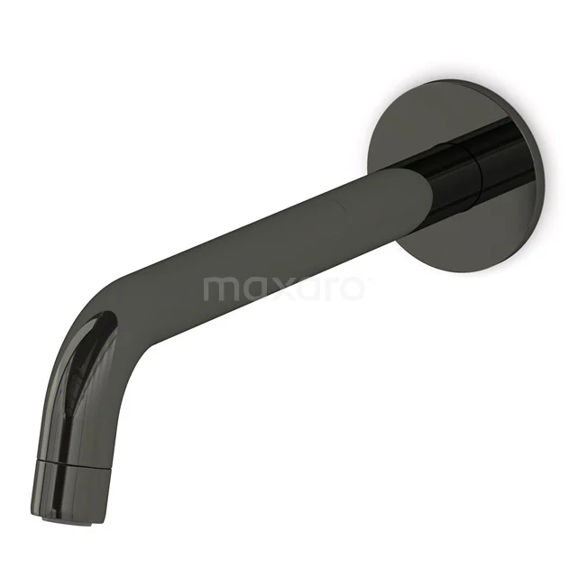 Wanneneinlauf Radius Schwarz Chrom, Wandmontage, Schwarz Chrom 55.157.120BC